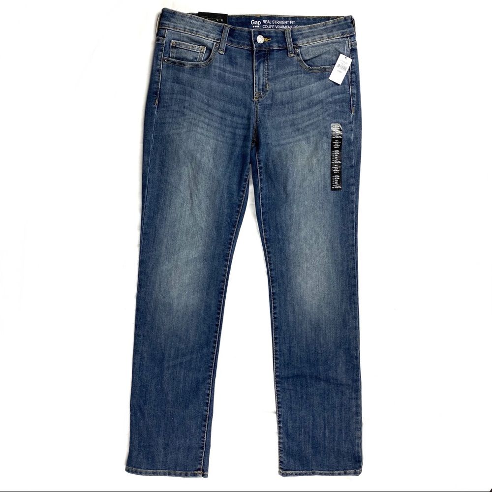 NWT Gap Real Straight Jeans